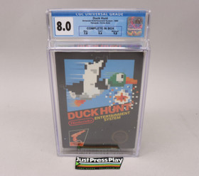 Duck Hunt Nintendo NES 1986 CIB Complete in Box w/Manual CGC Graded 8.0 9.4 Cart