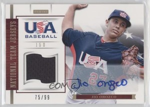 2012 Panini USA Baseball National Team 15U Jersey Signatures /99 Jio Orozco Auto