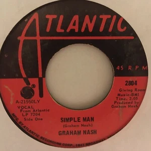 GRAHAM  NASH       7"  VINYL  SINGLE,  CHICAGO  /   SIMPLE  MAN   - Picture 1 of 2