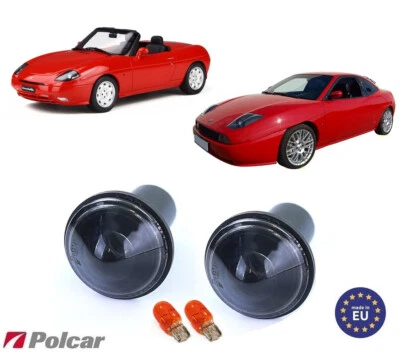 Frecce Laterali Fiat COUPE BARCHETTA FERRARI 360 Modena Lucciole Gemme Nere Fumè - Immagine 1 di 4