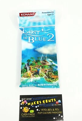New Lost In Blue 2 Nintendo DS Promo Stylus & Screen Wipe Konami Not For Resale - Image 1 of 2