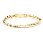 David Yurman Gold Crossover Bangle Bracelet, 18K Yellow Gold, Length 6 Inches