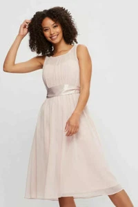 Dorothy Perkins Showcase Blush Bethany Midi Dress 12 - Picture 1 of 4