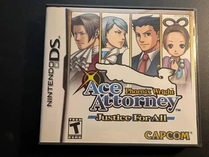 Phoenix Wright Ace Attorney: Justice For All Nintendo DS game, case, manual - Picture 1 of 2