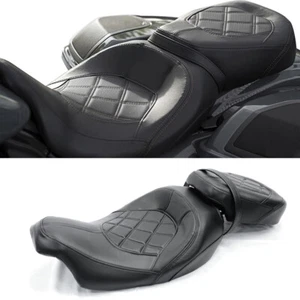 Driver Passenger Pillion Seat For Harley CVO Touring Road Glide FLTR 2009 - 2021 - Picture 1 of 11