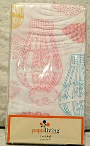 NEW Poppiliving by Lolli Living Crib Bed Skirt w/Hot Air Balloons~Dreamscape - Picture 1 of 3