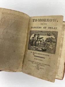 Rare Book! 1812 TO-MORROW or THE DANGERS DELAY Maria Edgeworth - COMPLETE BOOK - Imagen 1 de 10