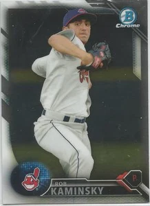 Rob Kaminsky Cleveland Indians 2016 Bowman Chrome Prospect - Picture 1 of 2