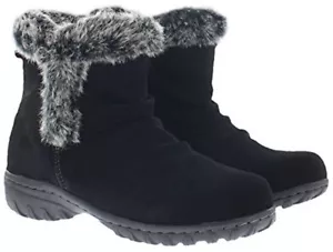 Neu im Karton Khombu Damen braun oder schwarz Wildleder Lisa Allwetter Winterstiefel neu im Karton - Bild 1 von 5