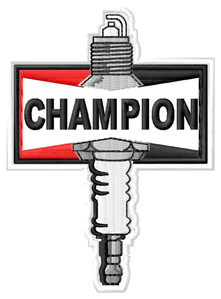 Parche parche parche Champion Spark Plug Iron-on - Imagen 1 de 1