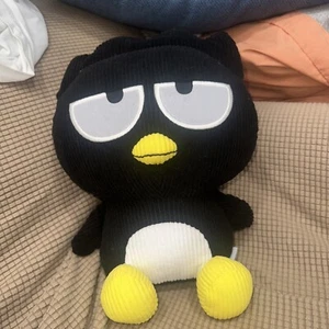 Sanrio Badtz Maru Sitting Large 14" Corduroy Plush Licensed Toy Round 1 NEW - Picture 1 of 4
