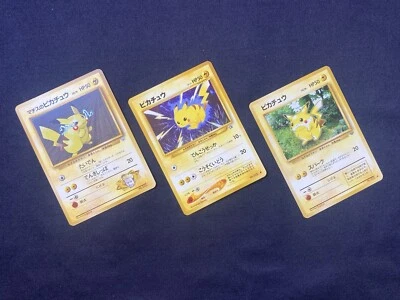 Pokemon Card Lt. Surge's Pikachu No25 No Symbol W/2 Pikachu Old back Vintage JP - Image 1 of 4