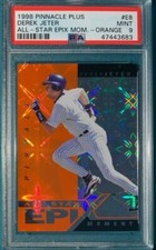 1998 Pinnacle Plus Epix Moments Orange #E8 Derek Jeter PSA 9 Pop 5 two higher