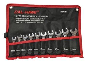 Juego de 10 llaves de combinación métrica Stubby CRV 10 - 19 mm bolsa de lona - Imagen 1 de 1