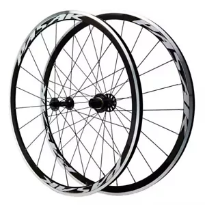 COPPIA CERCHI ALLUMINIO RUOTE 700c BICI CORSA 7-8-9-10-11 Velocità PASAK LEGGERE - Foto 1 di 7