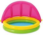Summer Waves Shaded Baby Paddling Pool Outdoor Garden Water Play
