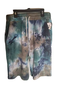 Publish Today for Tomorrow Tie Dye Drawstring Stretch Waist Shorts Size 32 NWT - Picture 1 of 8