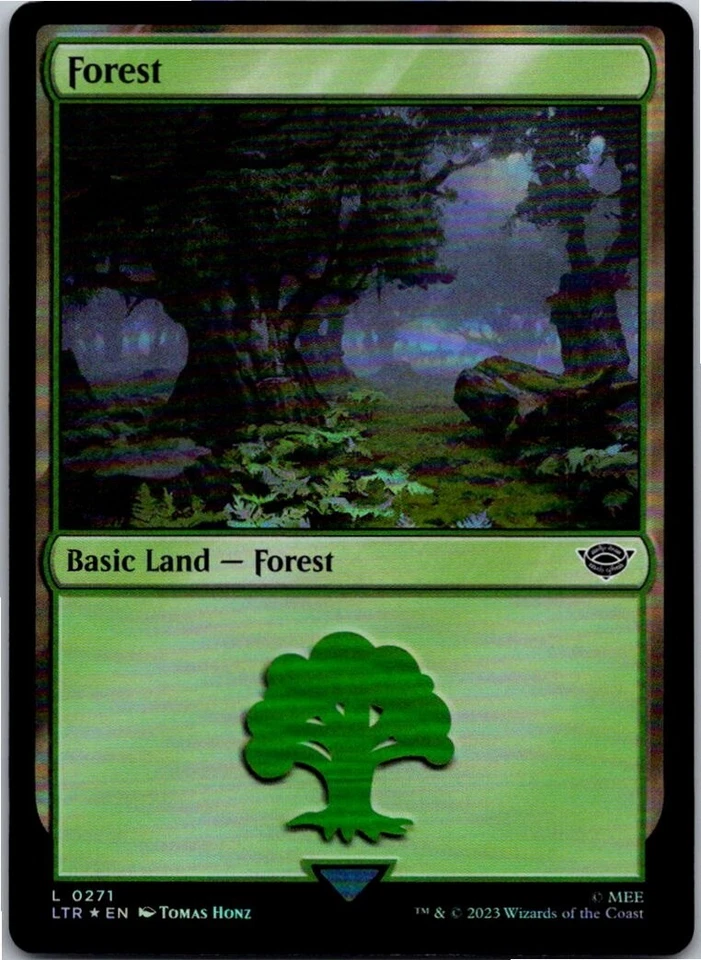 Magic the Gathering Foil Forest #271 The Lord of the Rings MTG Free Shipping! - Image 1 of 1