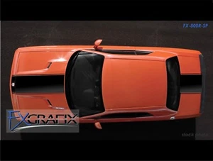 2008 - 2014 Dodge Challenger 19" Solid Stripes Hood  & Deck Stripe Pin Accent #1 - Picture 1 of 3