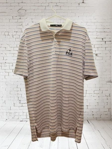 Ralph Lauren Polo Golf Mens L Multicolor Stripe PGA 2019 Bethpage SS Collar Polo - Picture 1 of 5