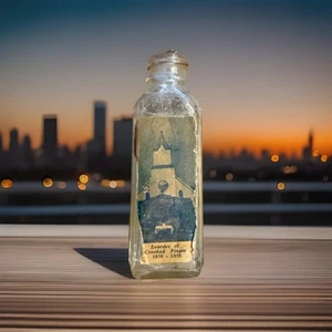 Lourdes Of Crooked Finger 1858-1958 Bicchiere Acqua Santa Vintage Antico MOLTO RARO - Foto 1 di 2