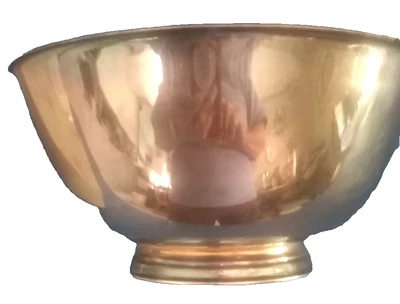 Plato plateado estilo Paul Revere pedestal cuenco para servir de colección sin usar PARECE NUEVO Foto 1 de 4