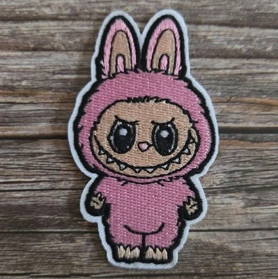 Cute Rabbit Demon Labubu Monster Pink Adorable Creature Iron On Patch - Image 1 of 2