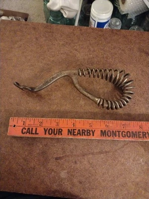 Antique IDEAL No 76 Spring Handle Lid or Plate Lifter for Wood or Coal Stove - Image 1 of 4