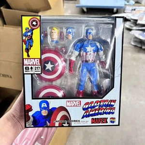 MAFEX No.217 Capitán América versión de cómic Figura de acción de anime modelo juguetes en stock - Imagen 1 de 14
