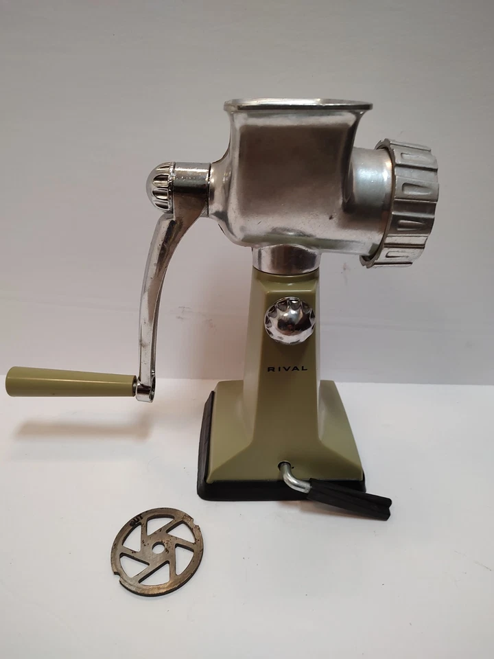 Moedor de carne vintage Rival Grind O Mat modelo 303 processador picador de alimentos abacate - Imagem 1 de 4