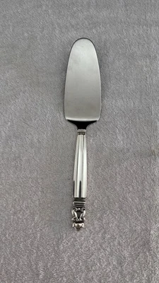 Georg Jensen Acorn 纯银蛋糕服务器 - 9 英寸 - 无印字 — 第 1/4 张图片