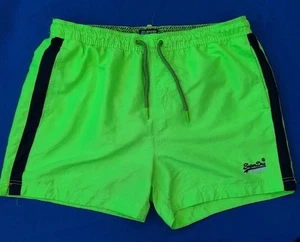 Surfboardshorts Herren 2XL XXL 38 W Superdry Swim Flouro Grün. Top Zustand - Bild 1 von 5