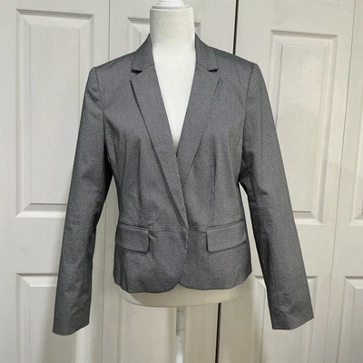 🌷 Chaqueta Blazer Worthington Forrada en Blanco y Negro Carrera Oficina Negocios 12 Foto 1 de 4