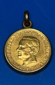1916 Gold $1.00 McKinley Memorial Uncirculated Beautiful Coin Pendant  - Picture 1 of 2