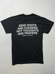 Assholes*s Live Forever Send Sluts Black T Shirt Small - Picture 1 of 5