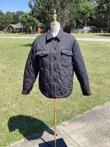 Staccato Women’s Button Up Puffer Shirt/Jacket Size S Insulated Quilted Black - Picture 1 of 4