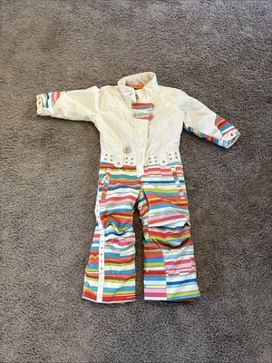 Obermeyer Vintage kids Snowsuit Ski Suit, I-Grow One Piece MultiColor Small - Image 1 of 4