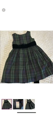 Vestido Solero Gymboree Verde Línea A Cuello Redondo Informal Niñas Talla 4 Foto 1 de 3