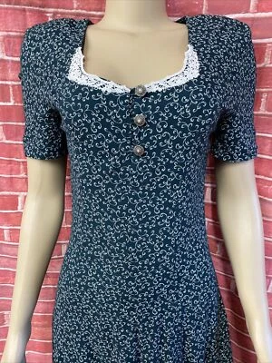 Vestido de pradera All That Jazz vintage cottagecore floral para mujer talla S #R2 Foto 1 de 4