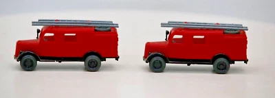 Wiking 861 (861/1) 1939 Opel Ladder camión de bomberos lote de 2 Foto 1 de 4
