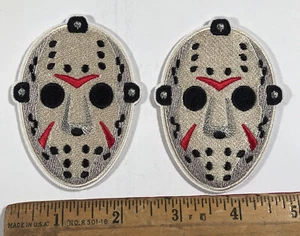Lotto Patch Halloween Venerdì 13 Jason Voorhees Maschera Hockey Logo Film Horror - Foto 1 di 2