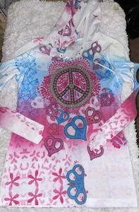 Wasabi Ginger sz. XL lightweight peace sign design hoodie, Cute, fun - Picture 1 of 10