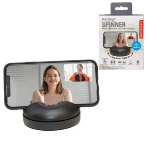 Smart Phone Spinner - Universal Hands-free Holder Stand Spins 360? - Kikkerland - Picture 1 of 3