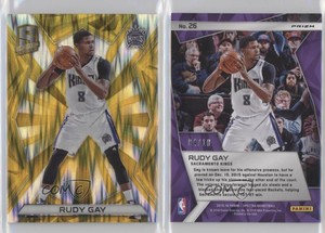 2015-16 Panini Spectra Gold Prizm /10 Rudy Gay #26