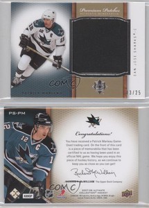 2007-08 Ultimate Collection Premium Patch /25 Patrick Marleau #PS-PM Patch