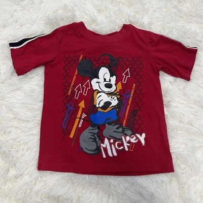 迪士尼米老鼠男女通用幼儿衣服尺寸 4T 正品图形 T 恤 — 第 1/4 张图片
