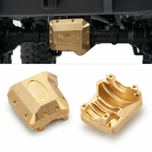 1/2x Brass Front Rear Axle Diff Cover Heavy Weight For 1/10 RC TRX4 T4 Crawler - Picture 1 of 12