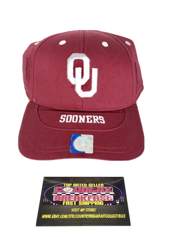 Oklahoma Sooners OU NCAA Football Hat JBREM Evo Cap Holds Sunglasses OSFA BNWT! Cover