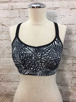 Champion Sports Bra Size Medium Colored Black And White Made In Thailand - Image 1 of 4