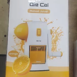 Manual Hand Natural Juicer Qie Cai With Accessories Nice Sturdy New In Box - Picture 1 of 17